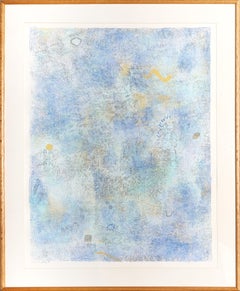Intimate Lighting: Blue, Large Abstract by Robert Natkin 1974