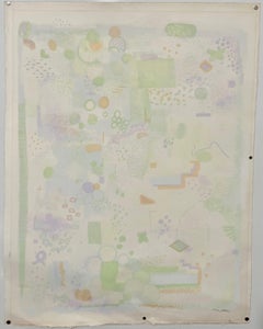 Large 1960s Abstract Lithograph Field Mouse II Robert Natkin