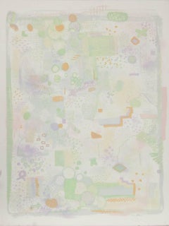 Pastell-Abstrakte Lithographie von Robert Natkin