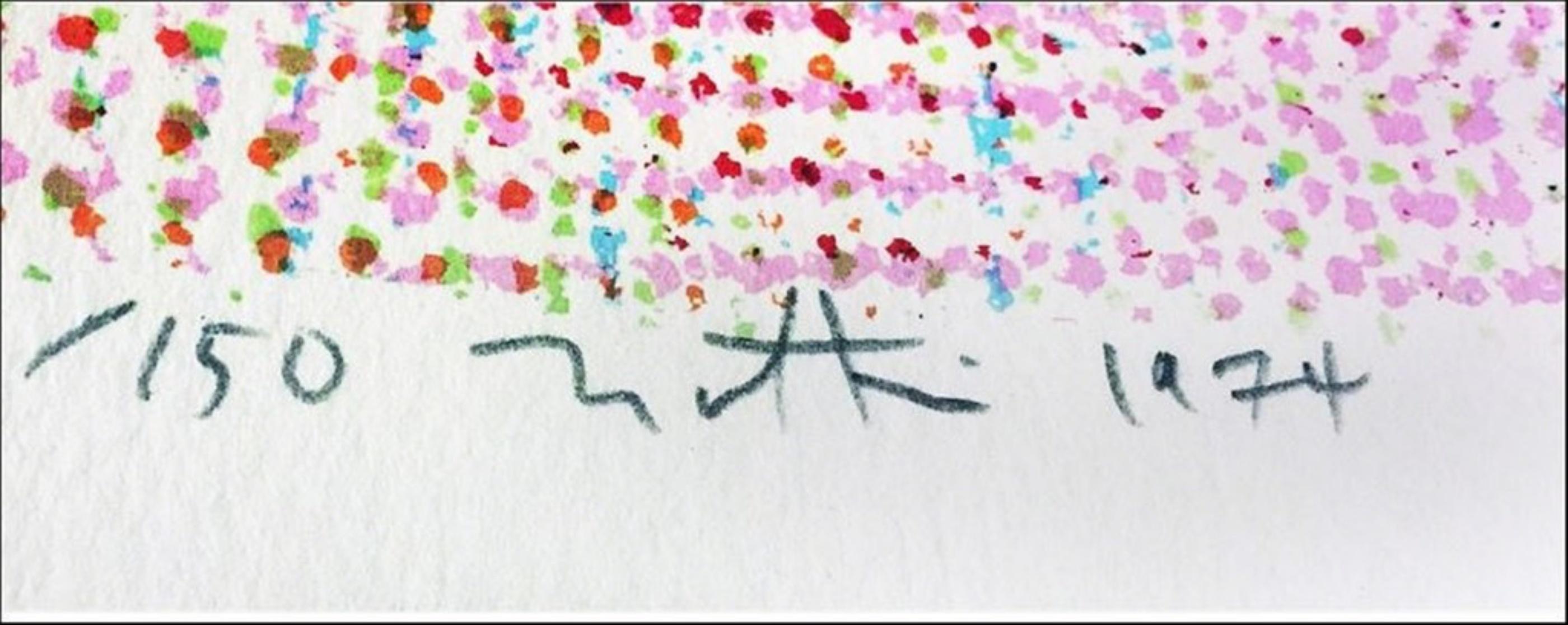 Robert Natkin, Intimate Lighting (Pink) Signed Abstract Expressionist silkscreen For Sale 3