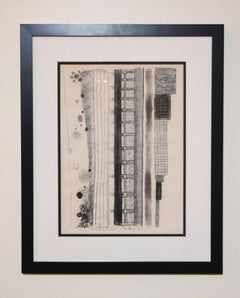 Robert Natkin- Rare Original 1966 Work in Charcoal  9657