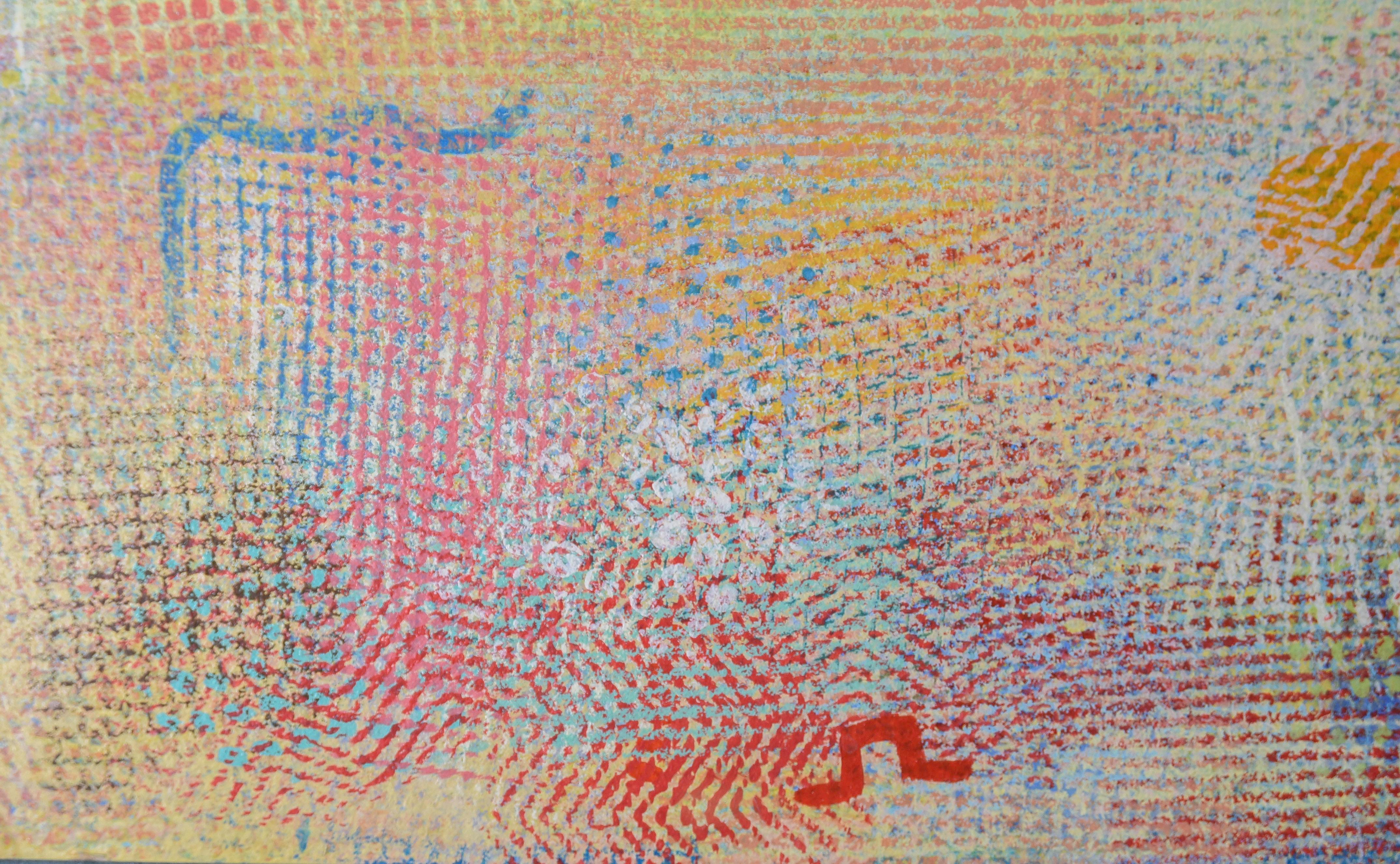 Robert Natkin - Kleine/Nahe Miniatur 1970er Jahre Abstrakte Impressionistische Malerei- 9661 (Handbemalt) im Angebot