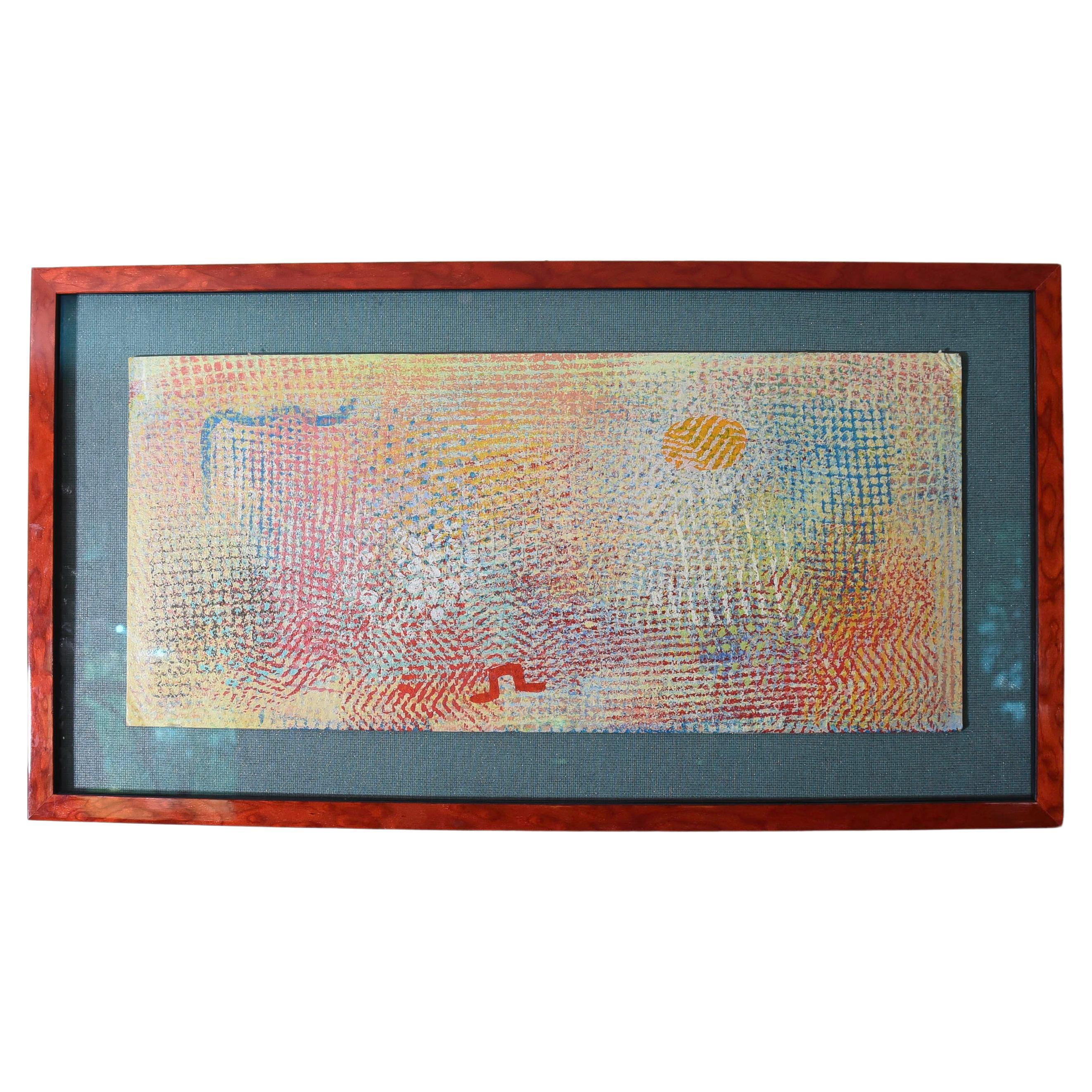 Robert Natkin - Small/Near Miniature 1970s Abstract Impressionist Painting- 9661 For Sale