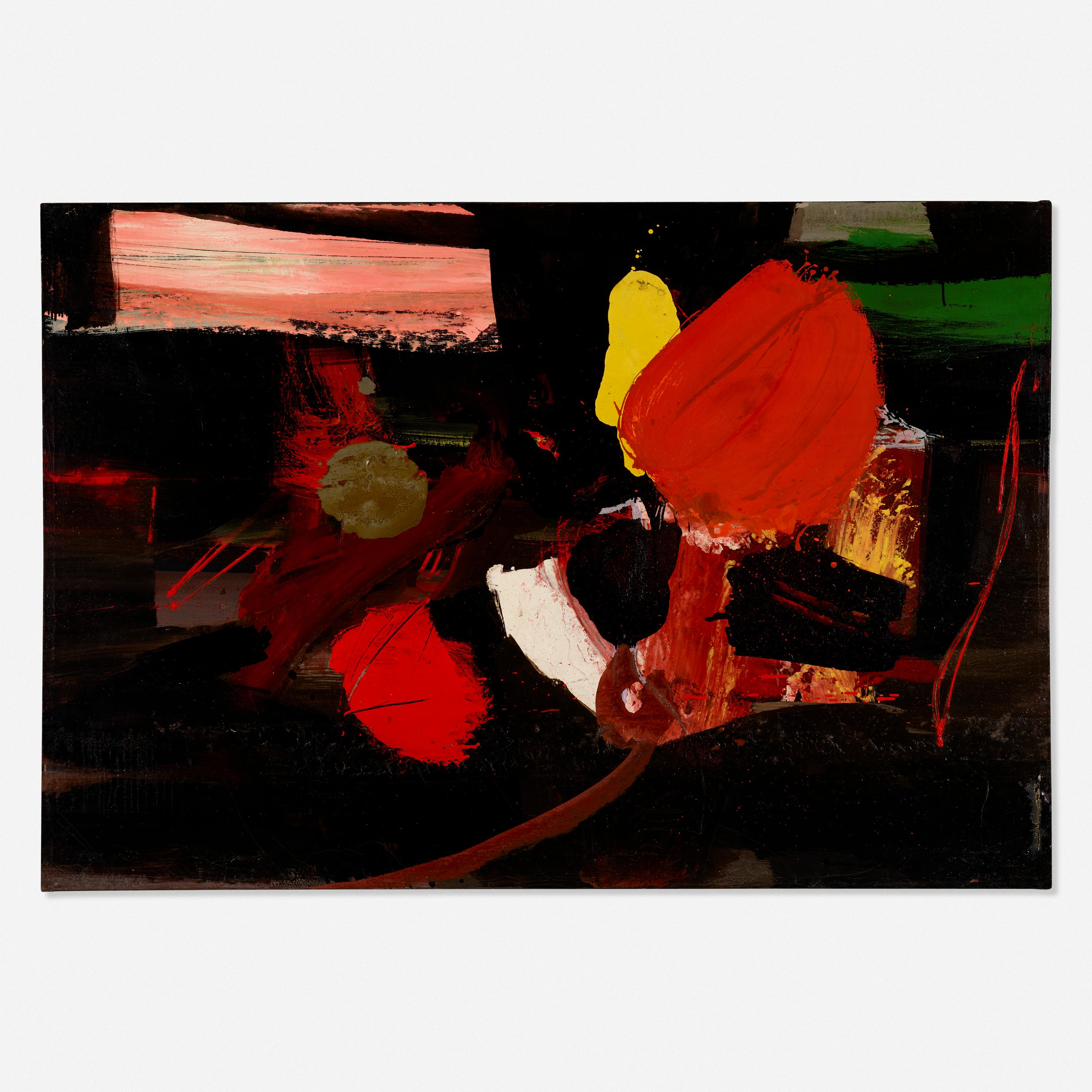 Robert Neuman Abstract Painting - Black Painting No. 2