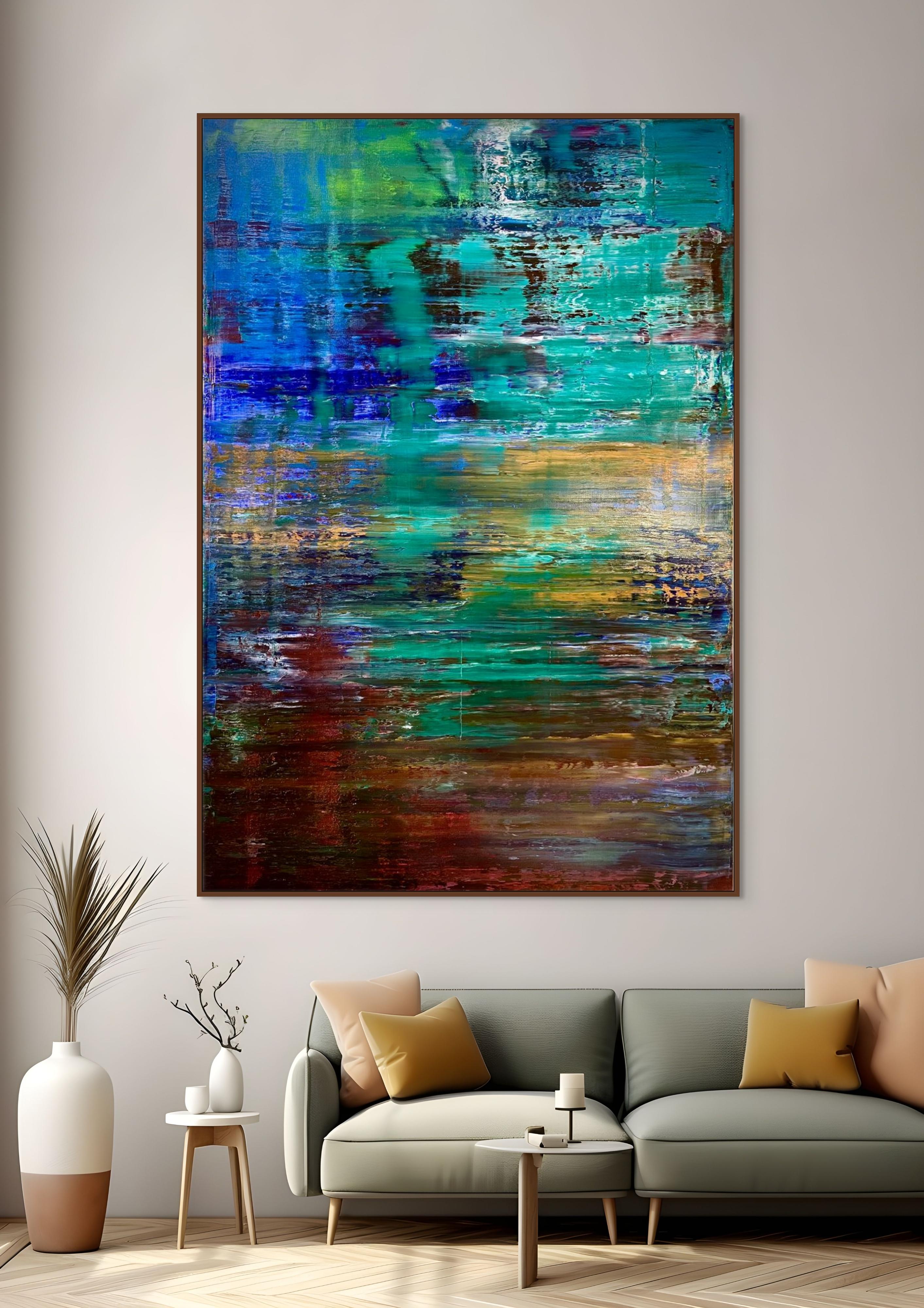 Abstract informal 2023-2104-11 (Abstract painting) - Painting by Robert Niesse