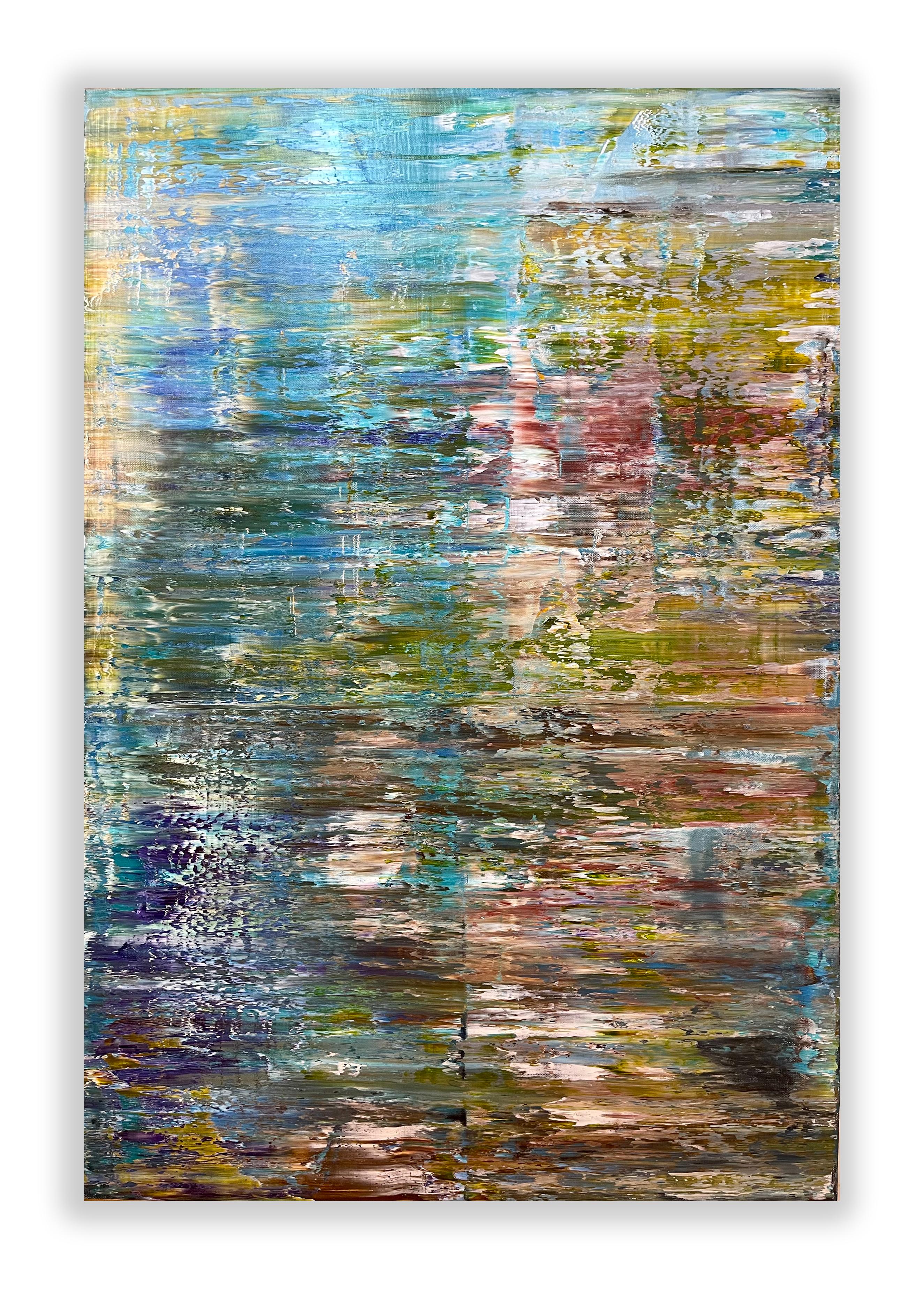 Robert Niesse Abstract Painting - Abstract informal 2023-2104-5 (Abstract painting)