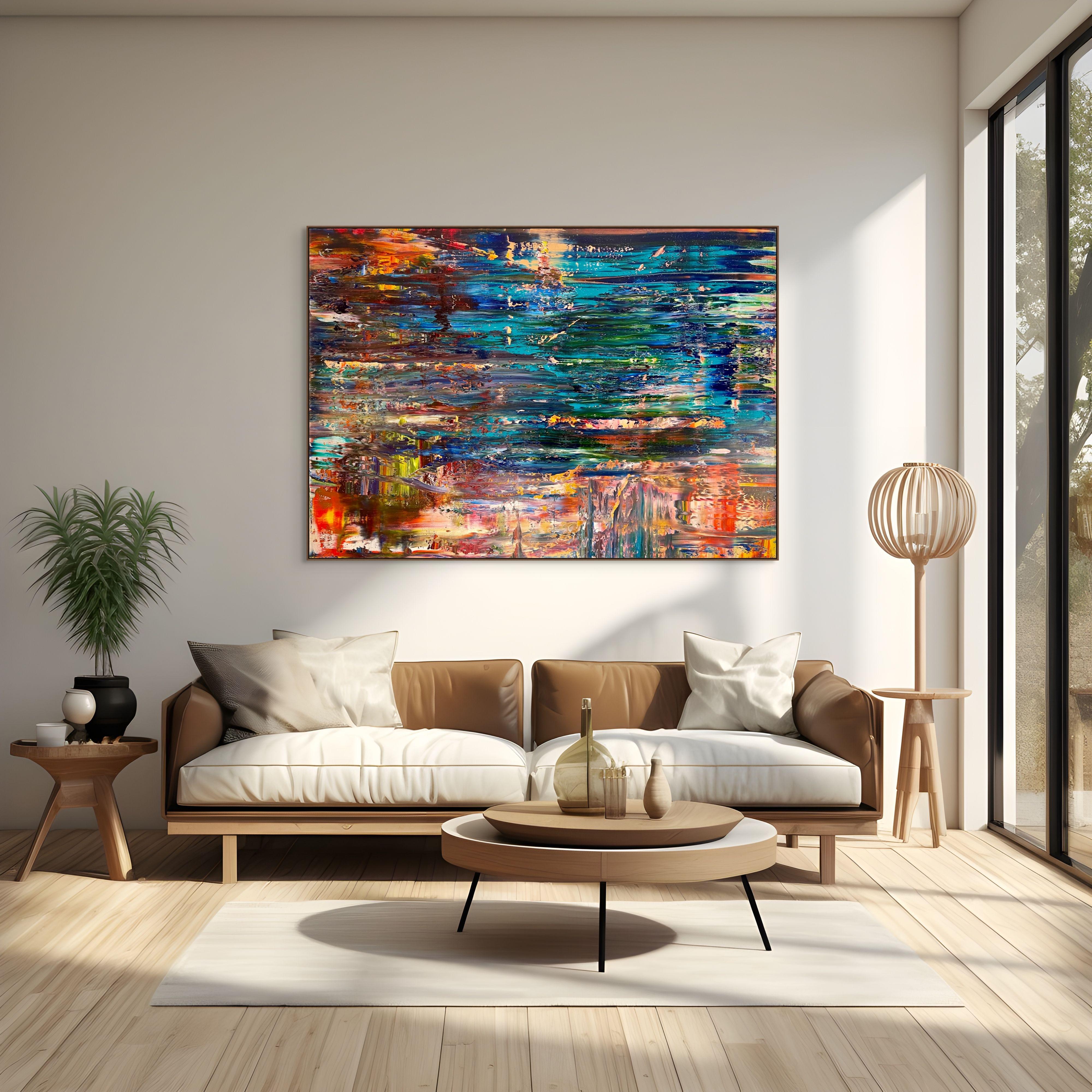 Abstract informal 2024-2111-1 (Abstract painting) - Painting by Robert Niesse