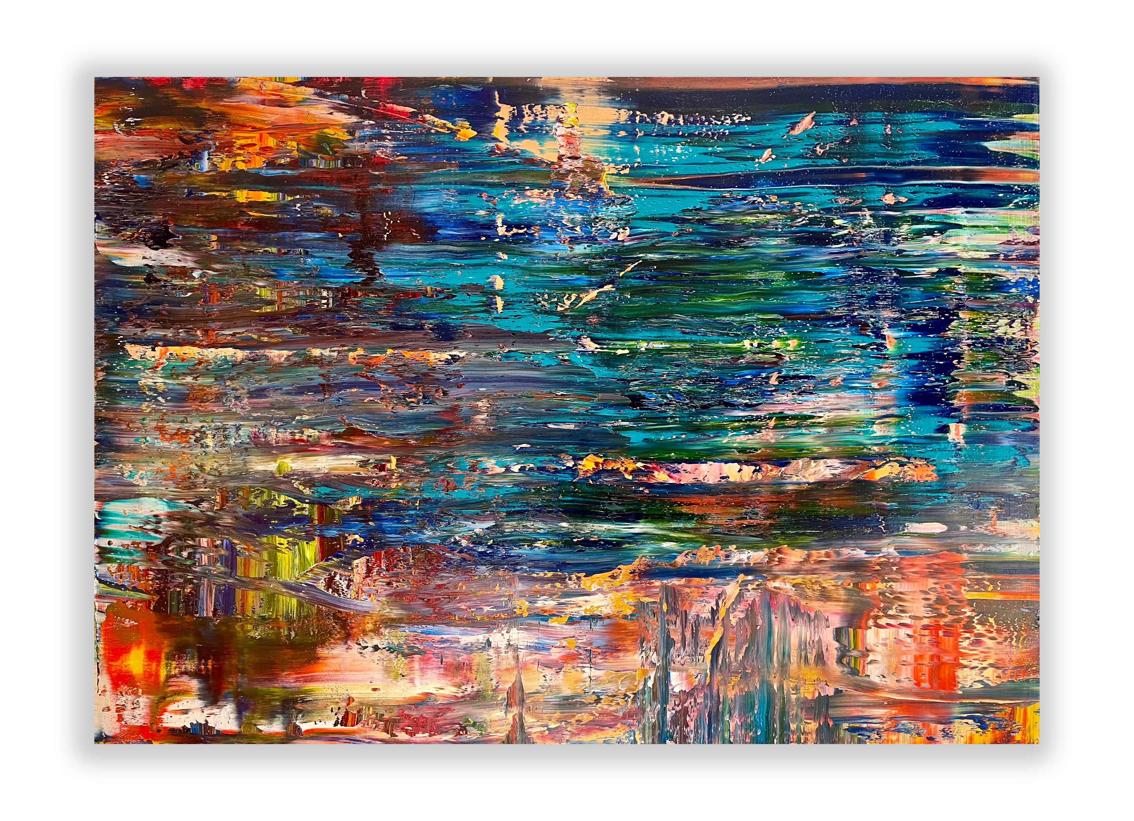 Robert Niesse Abstract Painting - Abstract informal 2024-2111-1 (Abstract painting)