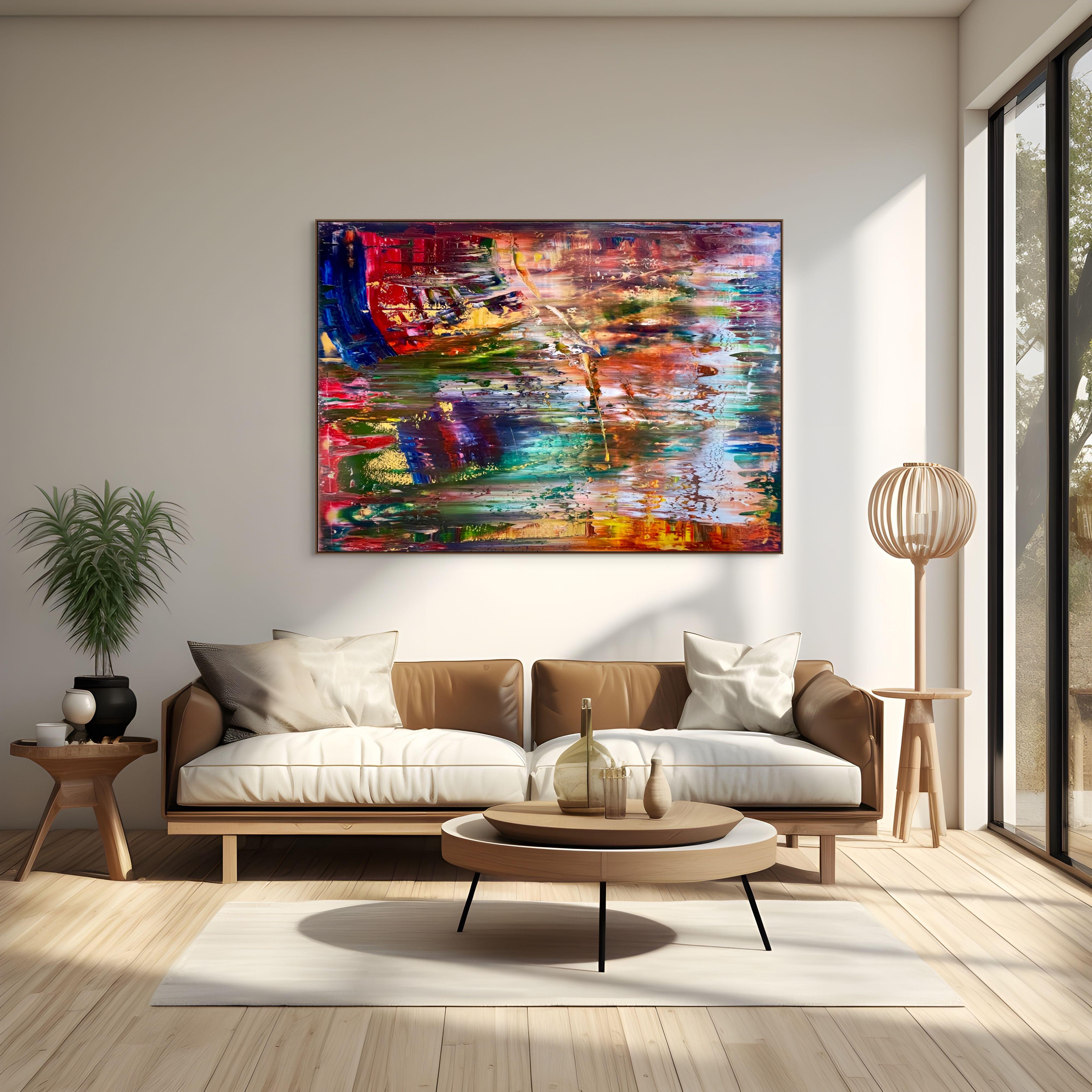 Abstract informal 2024-2111-2 (Abstract painting) - Painting by Robert Niesse