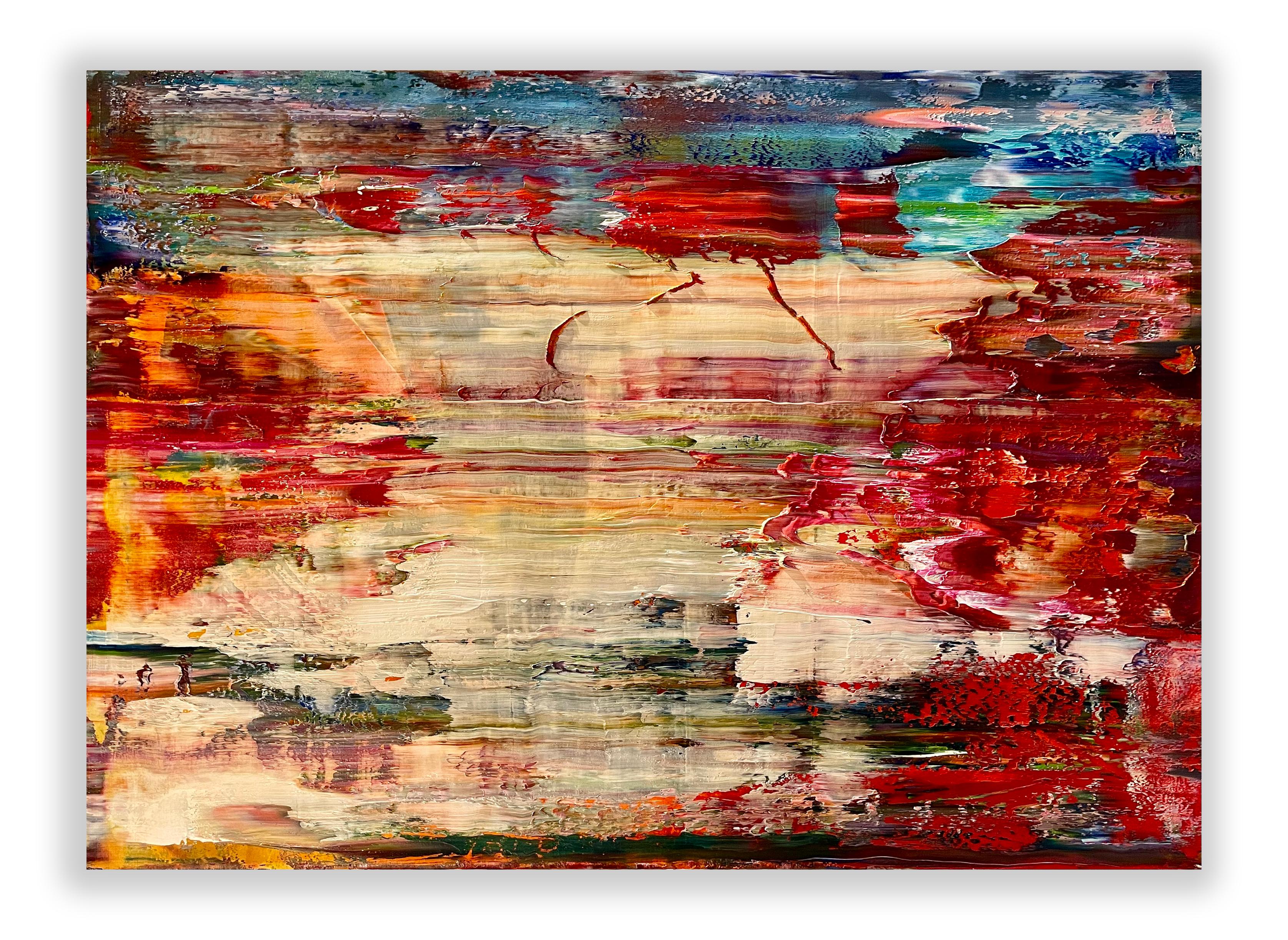 This artwork will be shipped rolled in a dent-resistant tube.

Robert Niesse is a contemporary German abstract artist, renowned for his ""Abstract Informal"" paintings that masterfully explore the intersection of colour, light, and space. With a