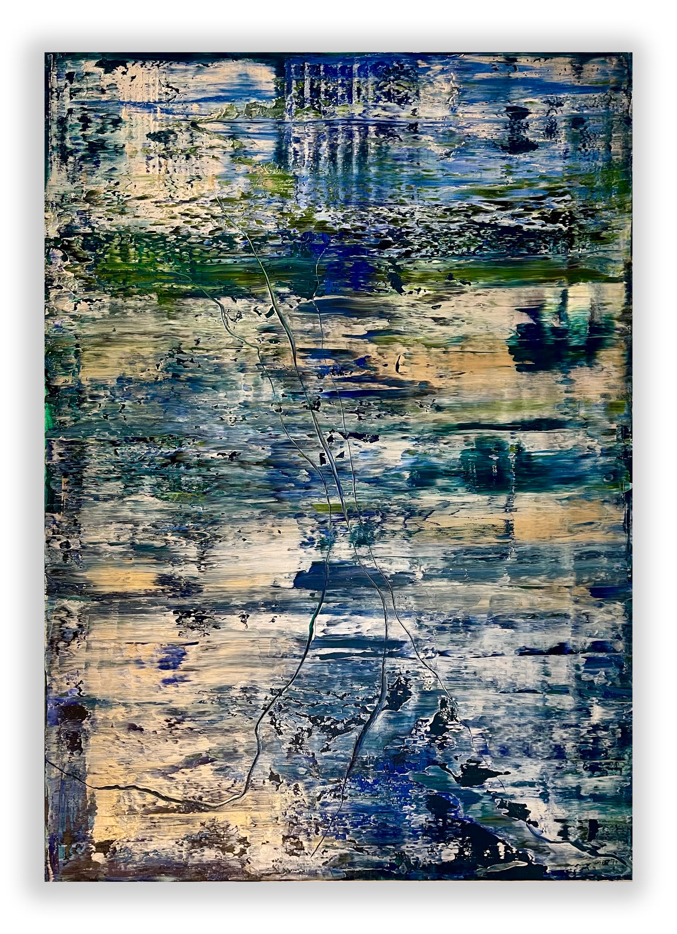 This artwork will be shipped rolled in a dent-resistant tube.

Robert Niesse is a contemporary German abstract artist, renowned for his ""Abstract Informal"" paintings that masterfully explore the intersection of colour, light, and space. With a