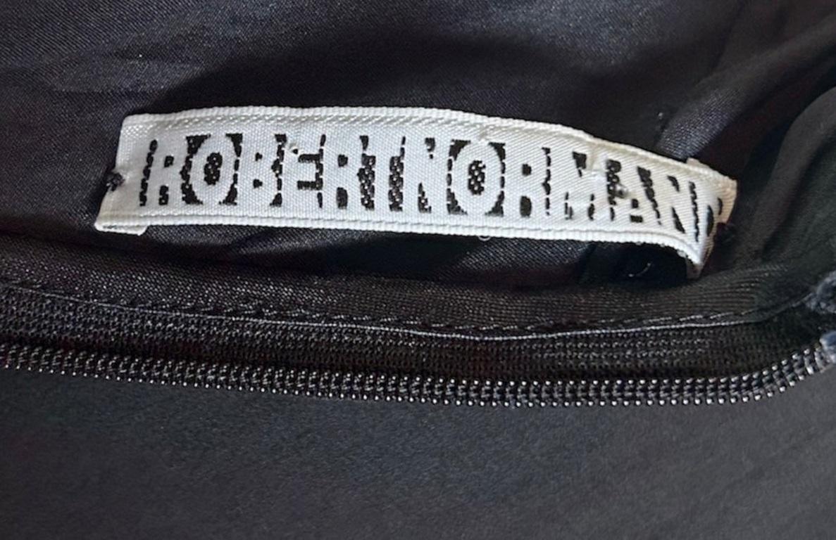 Robert Normand Frühes Avant-Garde Kleid mit schwarzem Gürtel und Rüschen, 2000er Jahre im Zustand „Hervorragend“ im Angebot in Los Angeles, CA