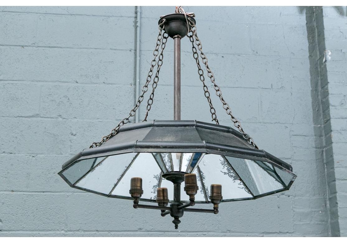 Robert Ogden Faceted Mirror Chandelier in vendita 4