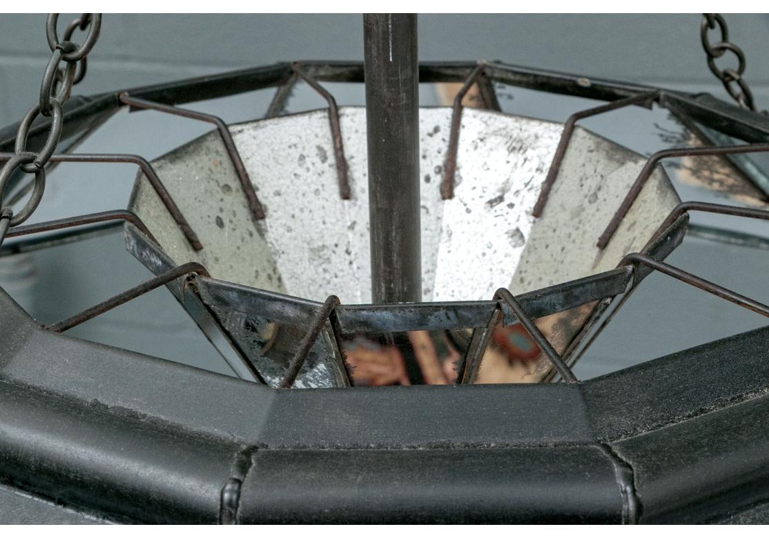 Robert Ogden Faceted Mirror Chandelier in vendita 2