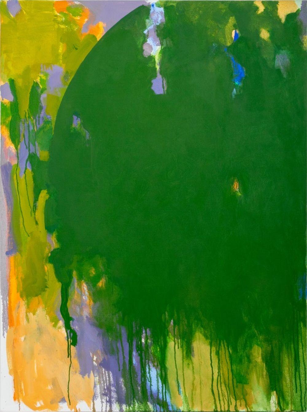 Diptyque de composition circulaire abstrait - Painting de Robert O'Meara
