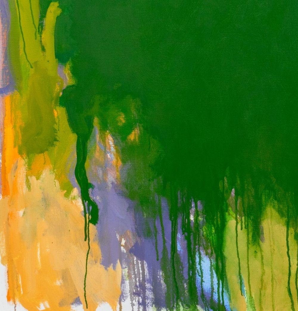 Diptyque de composition circulaire abstrait - Expressionnisme abstrait Painting par Robert O'Meara