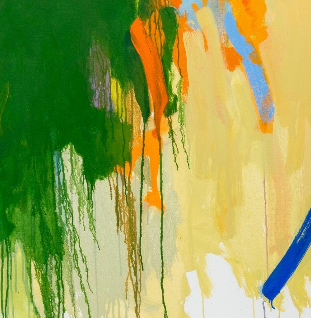 Diptyque de composition circulaire abstrait en vente 3