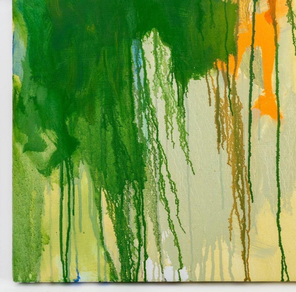 Diptyque de composition circulaire abstrait en vente 4