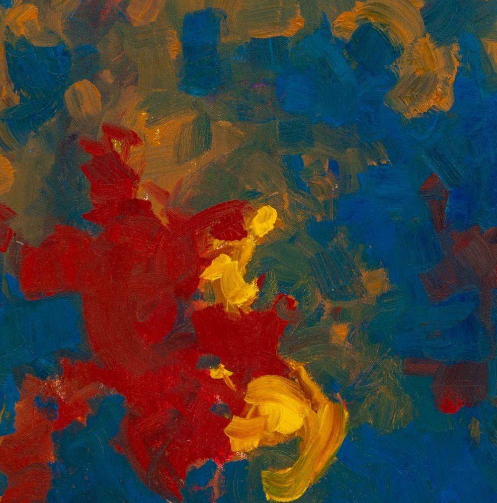 Composition abstraite Diptyque - Painting de Robert O'Meara