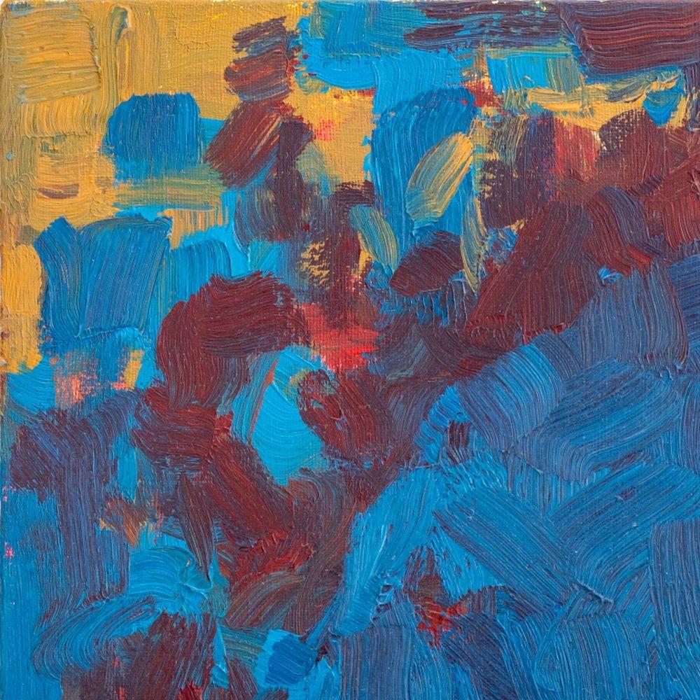 Abstract Composition Diptych - Painting by Robert O'Meara
