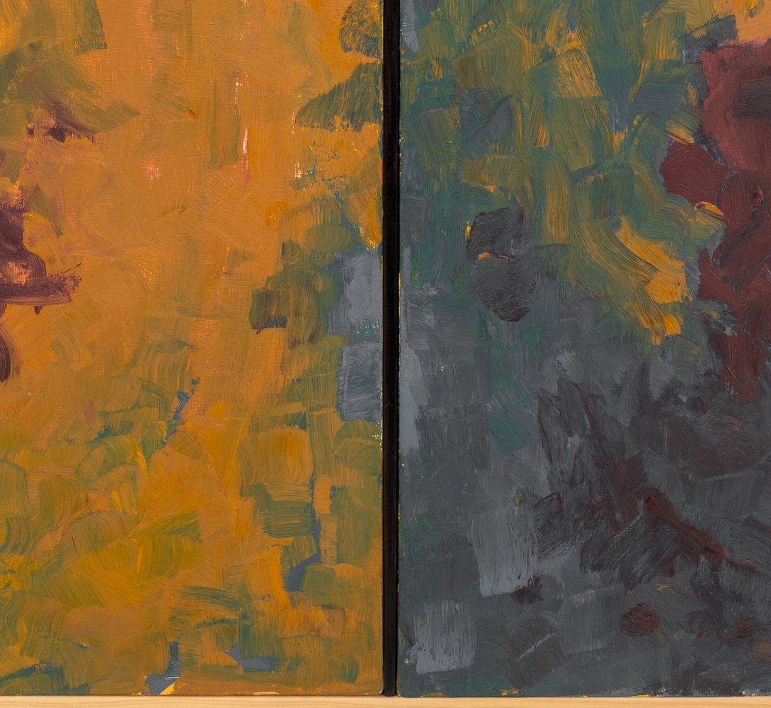 Composition abstraite Diptyque - Contemporain Painting par Robert O'Meara