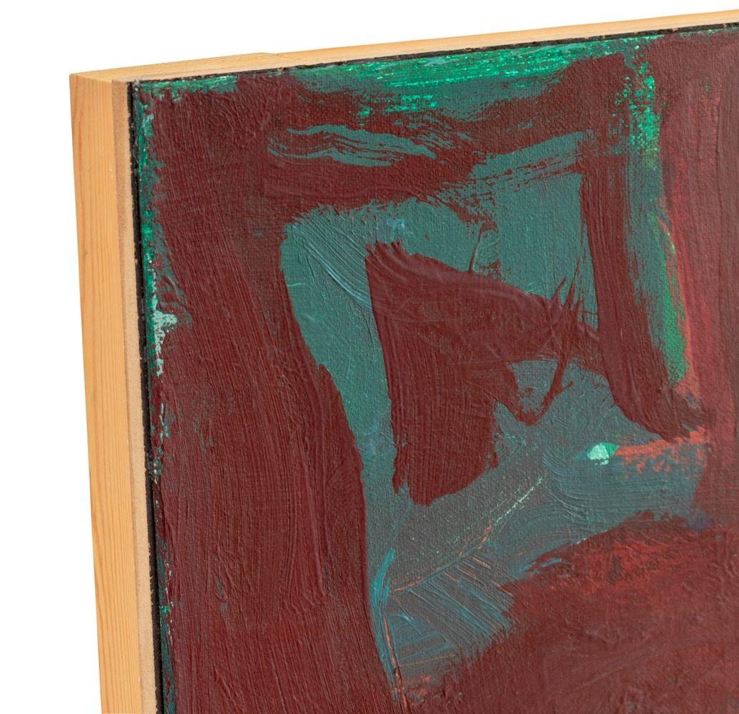 Composition abstraite Diptyque - Marron Abstract Painting par Robert O'Meara