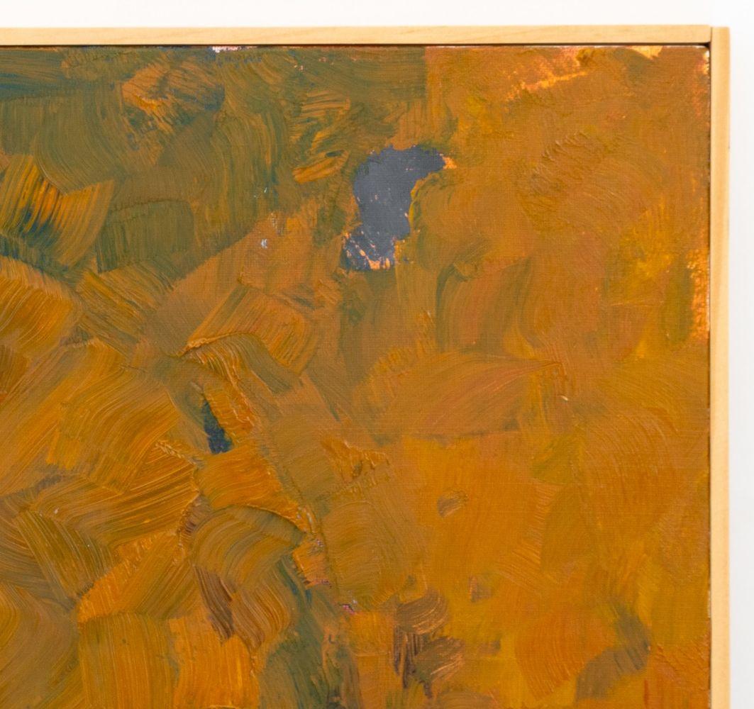 Composition abstraite Diptyque - Marron Abstract Painting par Robert O'Meara