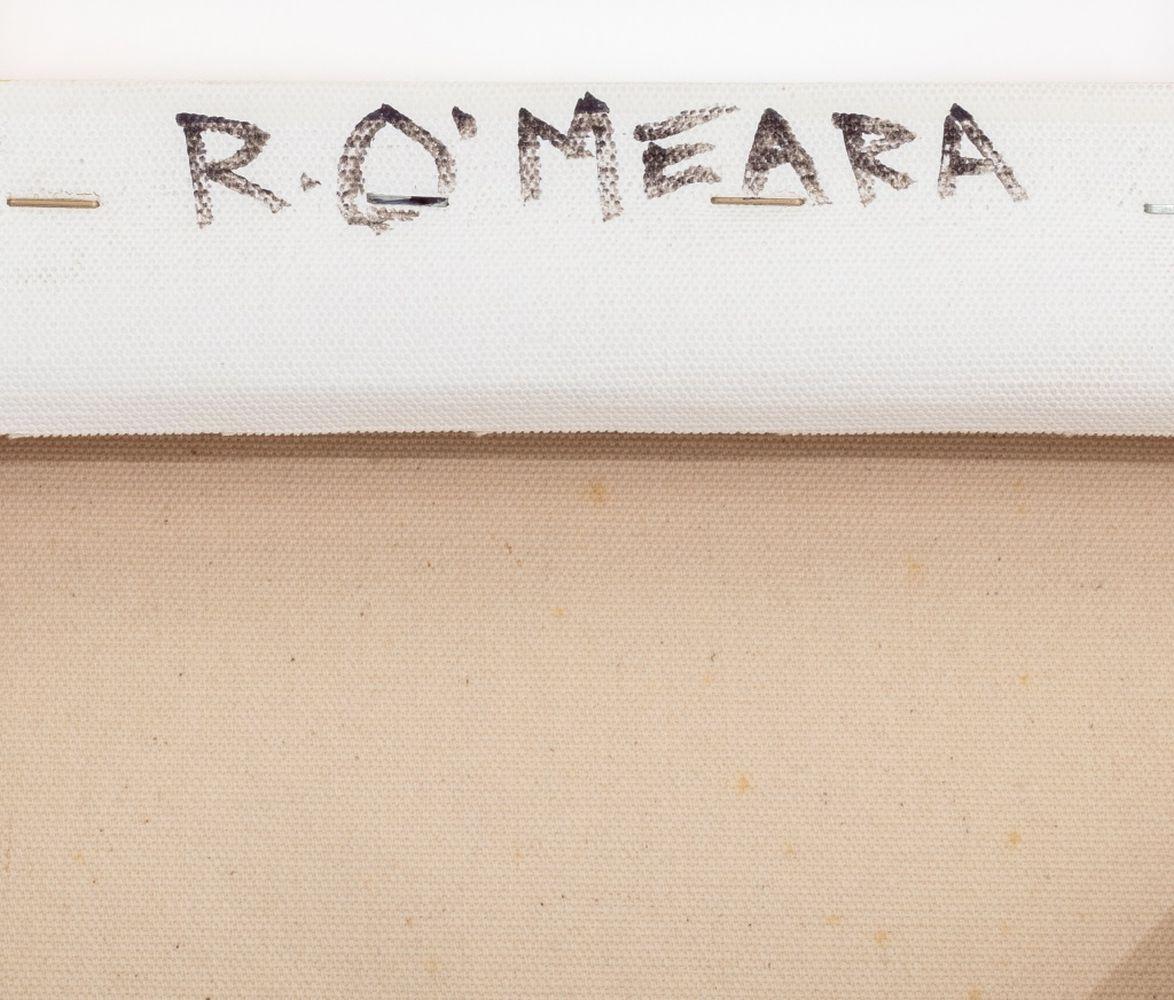 Robert O'Meara (estadounidense, 1957-2024), Díptico de composición abstracta, Óleo sobre lienzo, firmado en el reverso, sin enmarcar. Panel: 40