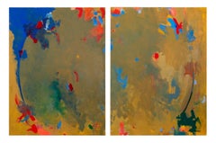 Abstract Composition Diptych