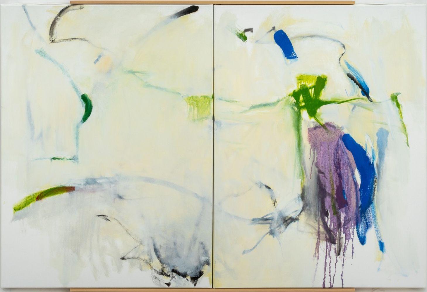 Robert O'Meara Abstract Painting - Abstract Composition Diptych