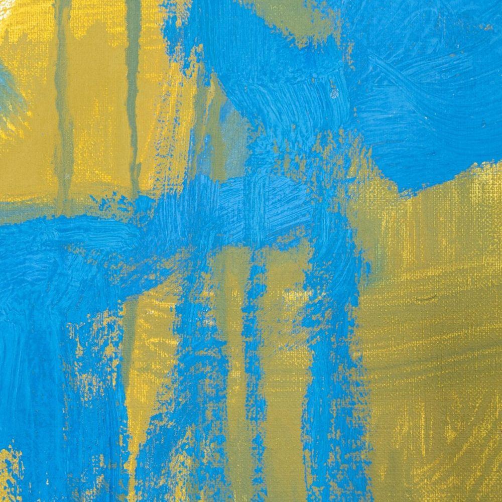 Abstrakte Komposition (Blau), Abstract Painting, von Robert O'Meara