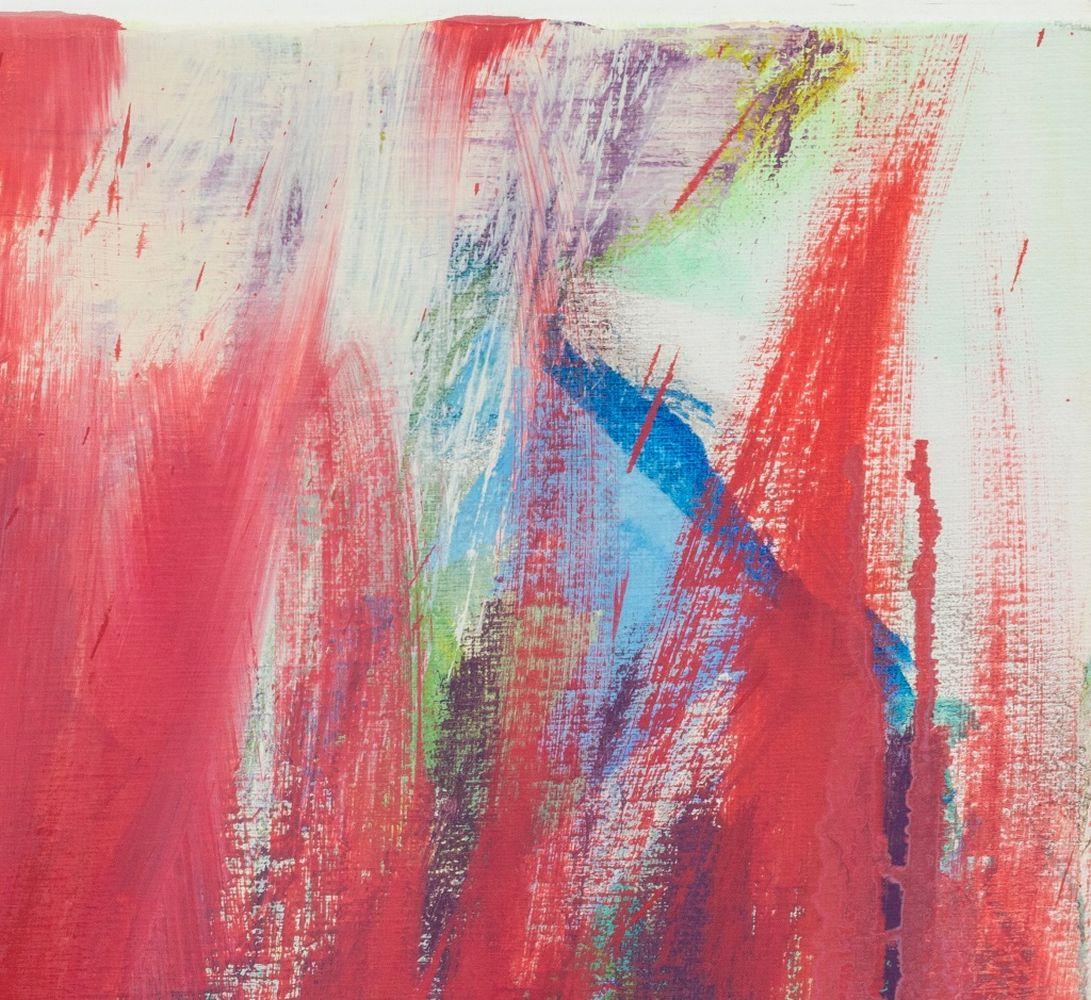 Composition abstraite - Rose Abstract Painting par Robert O'Meara