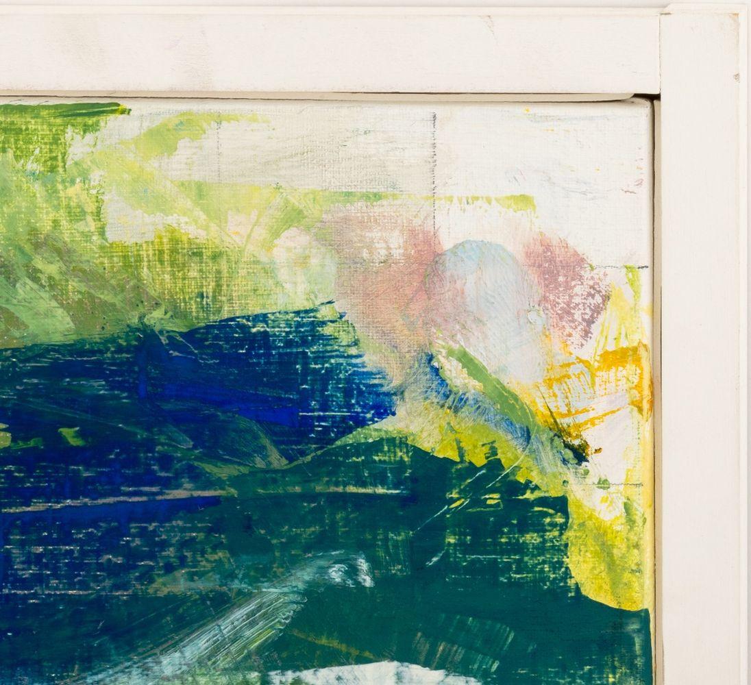 Composition abstraite - Bleu Abstract Painting par Robert O'Meara
