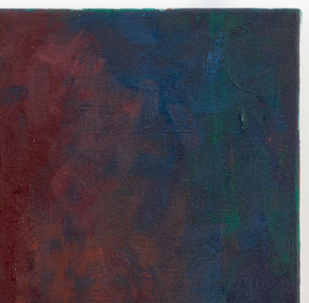 Abstrakte Komposition in Blau und Rot – Painting von Robert O'Meara