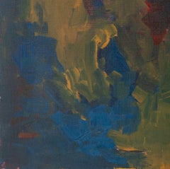 Abstract Composition in Blue and Yellow