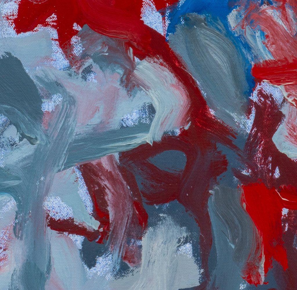 Composition abstraite en bleu - Painting de Robert O'Meara