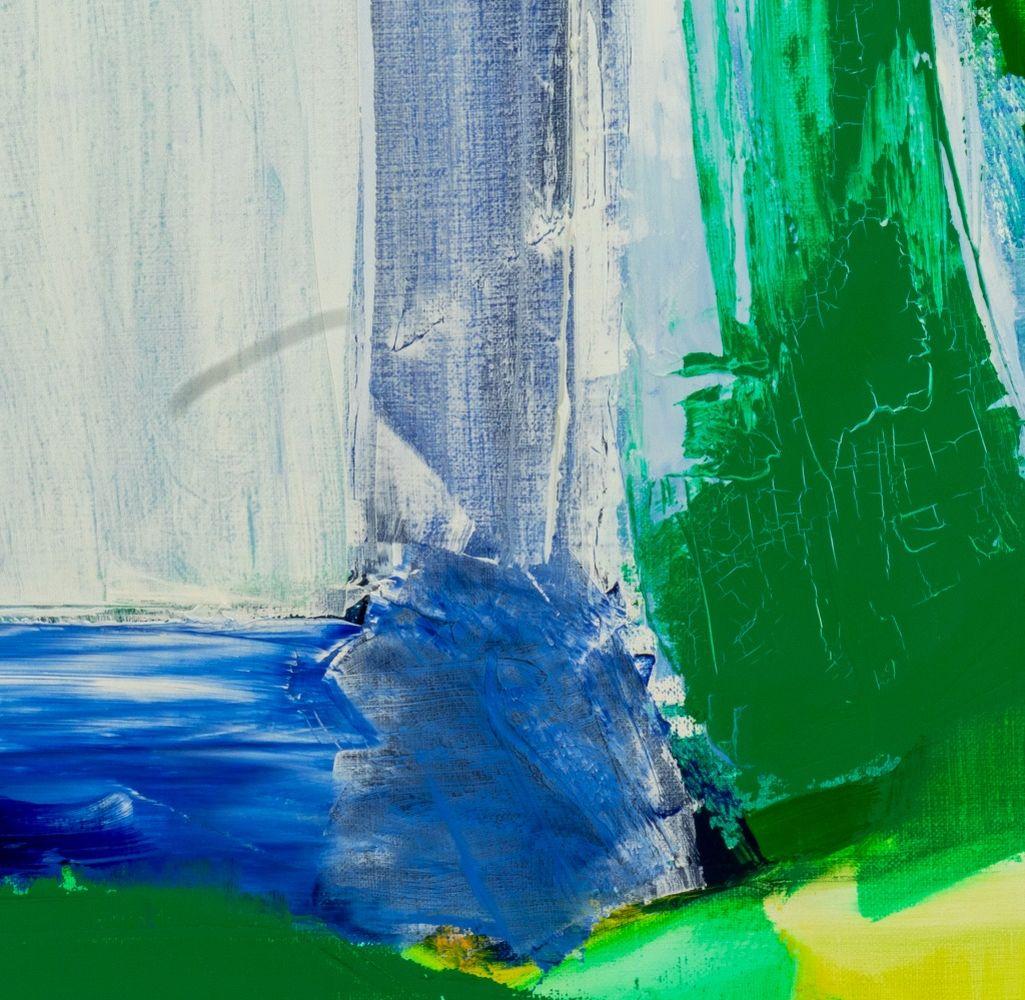 Abstrakte Komposition in Blau (Zeitgenössisch), Painting, von Robert O'Meara