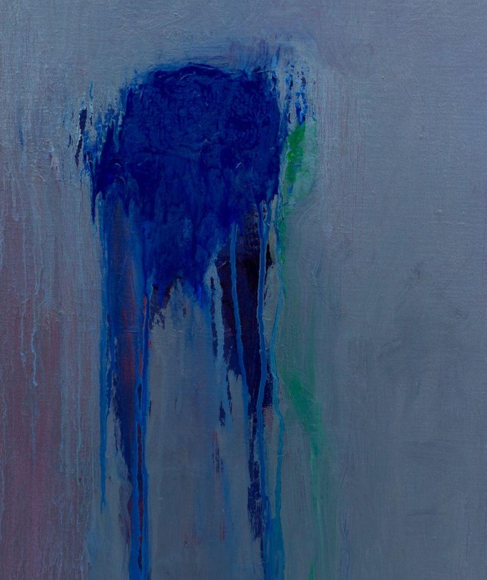 Composition abstraite en bleu - Abstrait Painting par Robert O'Meara