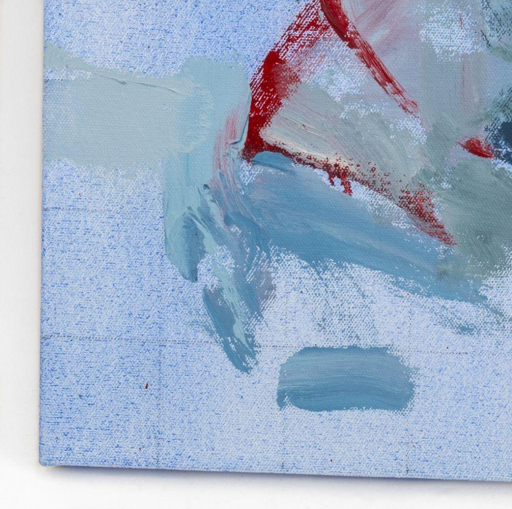 Composition abstraite en bleu - Bleu Abstract Painting par Robert O'Meara