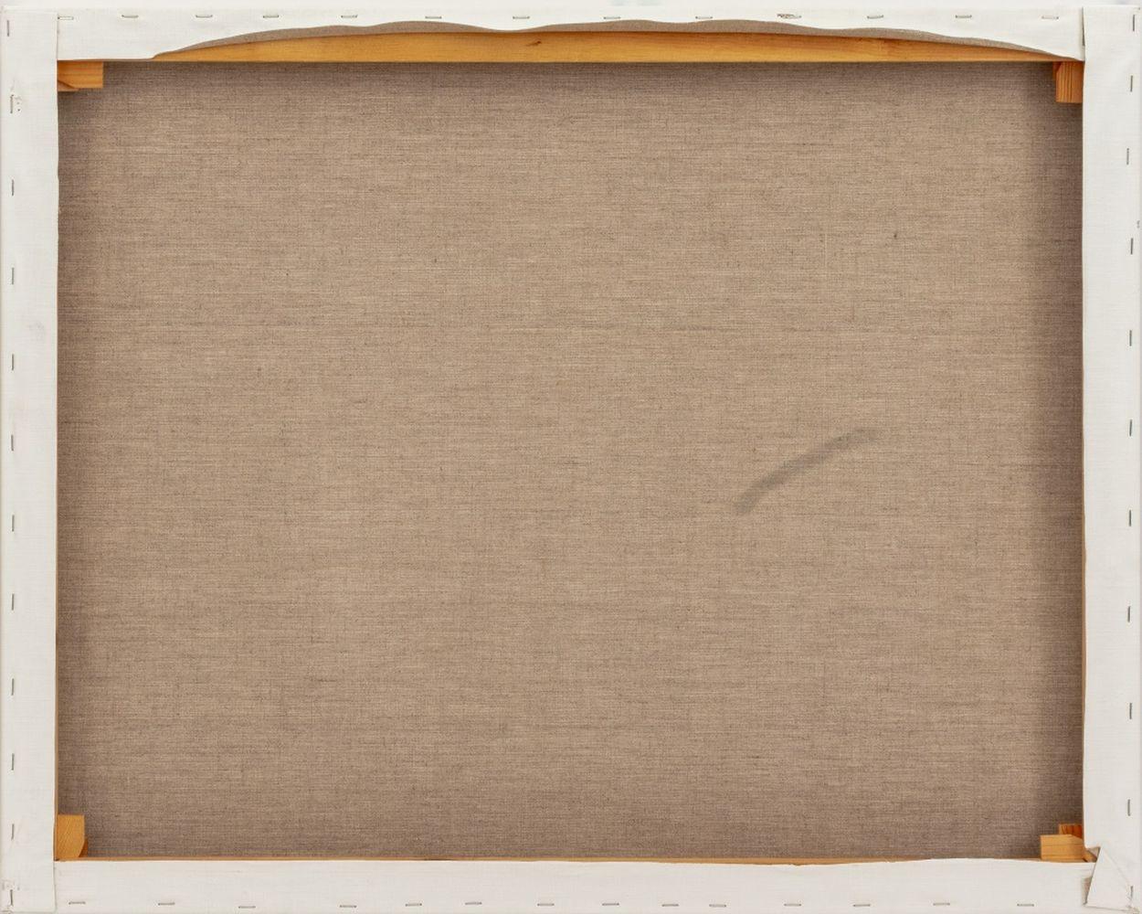 Robert O'Meara (Amerikaner, 1957-2024), Abstrakte Komposition in Blau, Öl auf Leinwand, offenbar unsigniert, ungerahmt. 20