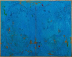 Abstract Composition in Blue