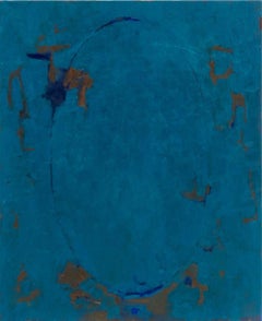 Composition abstraite en bleu