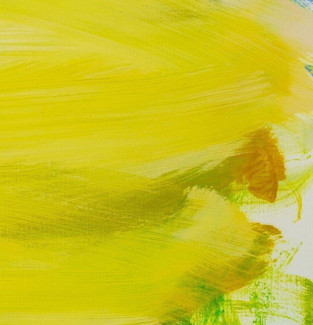 Abstract Composition in Chartreuse - Painting by Robert O'Meara