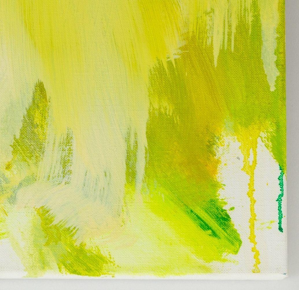 Abstract Composition in Chartreuse - Contemporary Painting by Robert O'Meara