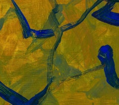 Abstrakte Komposition in Grün