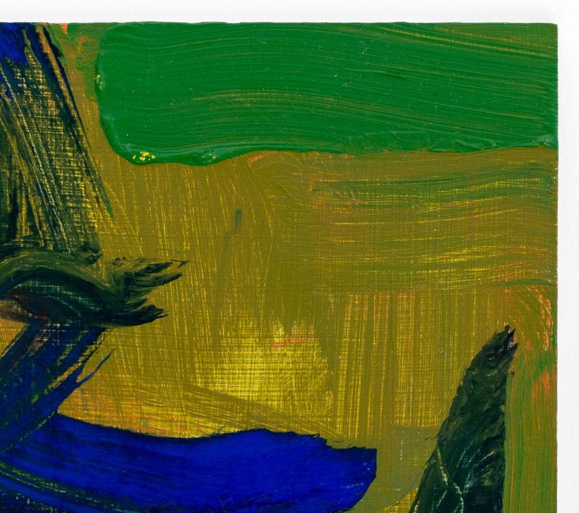 Composición abstracta en verde - Painting Contemporáneo de Robert O'Meara