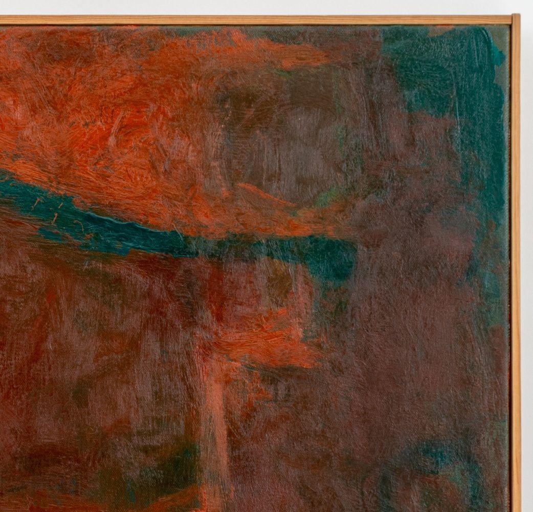 Abstract Composition In Maroon - Brown Abstract Painting by Robert O'Meara