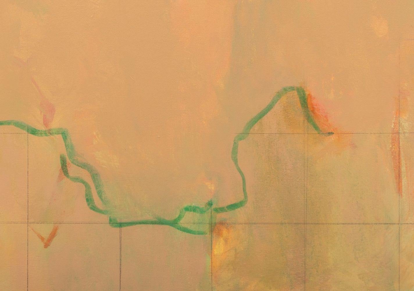 Composition abstraite en couleur havane - Abstrait Painting par Robert O'Meara