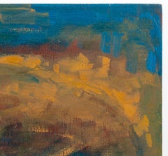 Abstract Composition in Teal