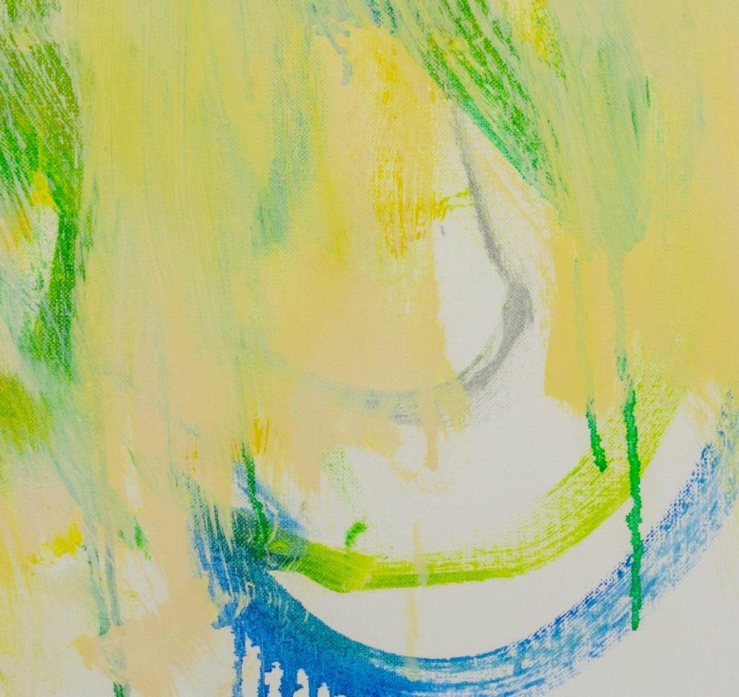 Abstract Composition in Yellow - Abstract Expressionist Painting by Robert O'Meara